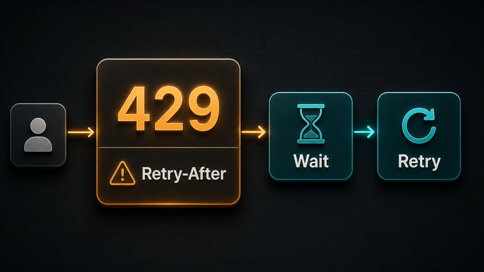 Illustration of a 429 Retry-After contract for a rate-limited Bun.js API