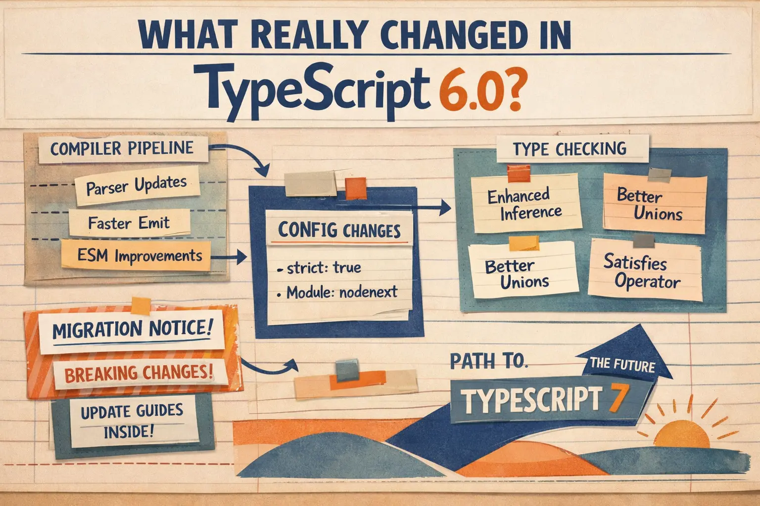 TypeScript 6.0 as a major compiler update and a bridge toward TypeScript 7
