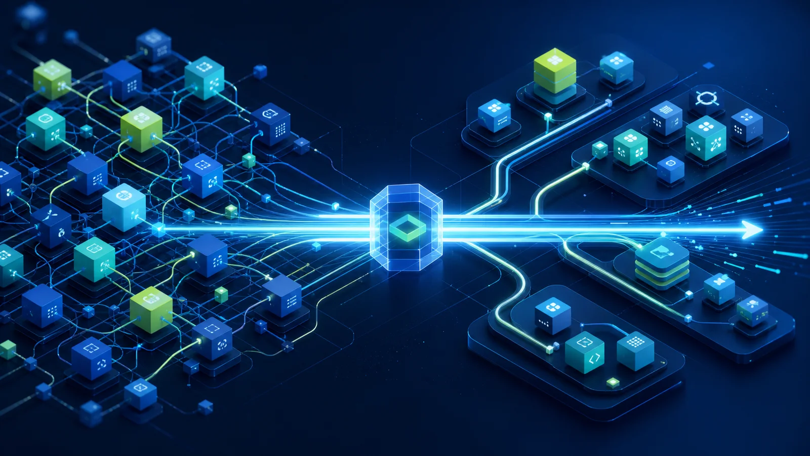 A large web monorepo connected by a shared fast pipeline